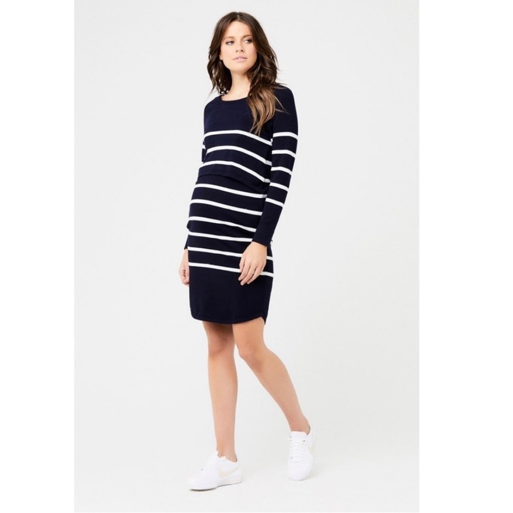 NWT Ripe Maternity Valerie Nursing Sweater Dress
